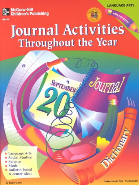 Journal Activites Throughout the Year: Intermediate cover