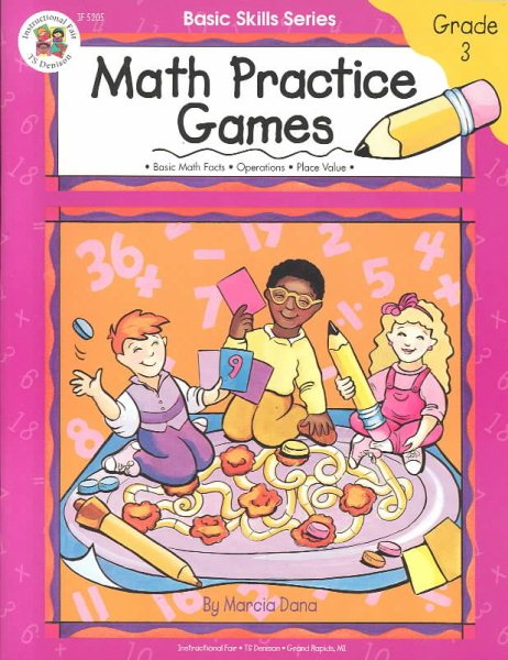 Math Practice Games, Grade 3 cover