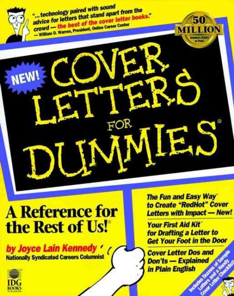Cover Letters For Dummies cover