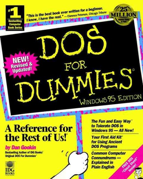 DOS For Dummies Windows 95 Edition cover