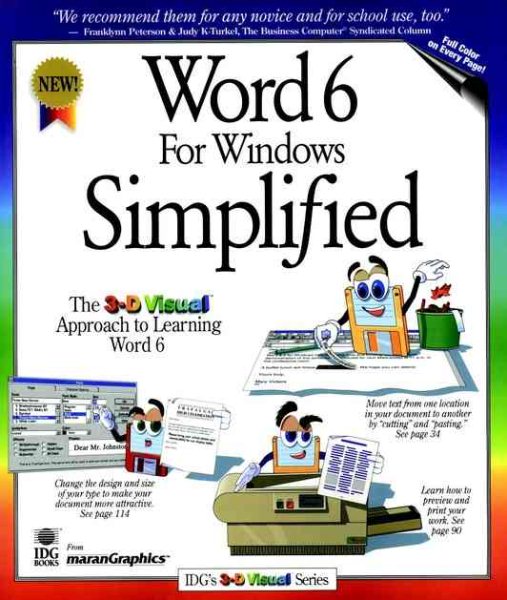 Word 6 For Windows Simplified (Idg's Intrographic Series) cover