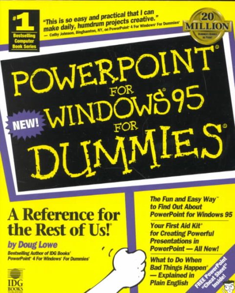Powerpoint for Windows 95 for Dummies cover