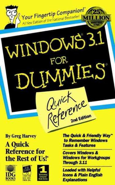 Windows 3.1 For Dummies: Quick Reference