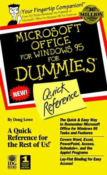 Microsoft? Office for Windows? For Dummies?: Quick Reference cover