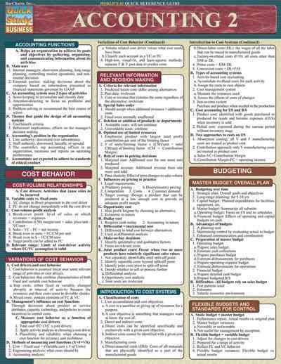 Accounting 2 (Quickstudy Reference Guides - Academic) cover