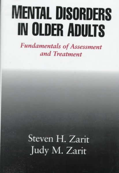 Mental Disorders in Older Adults: Fundamentals of Assessment and Treatment cover
