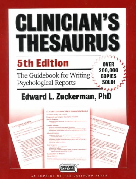 Clinician's Thesaurus, 5th Edition: The Guidebook for Writing Psychological Reports cover