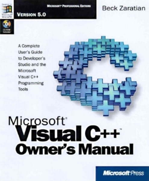 Microsoft Visual C++ Owners Manual: With CDROM (Programming) cover