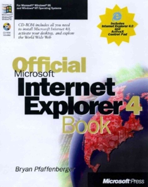 Official Microsoft Internet Explorer 4 Book cover