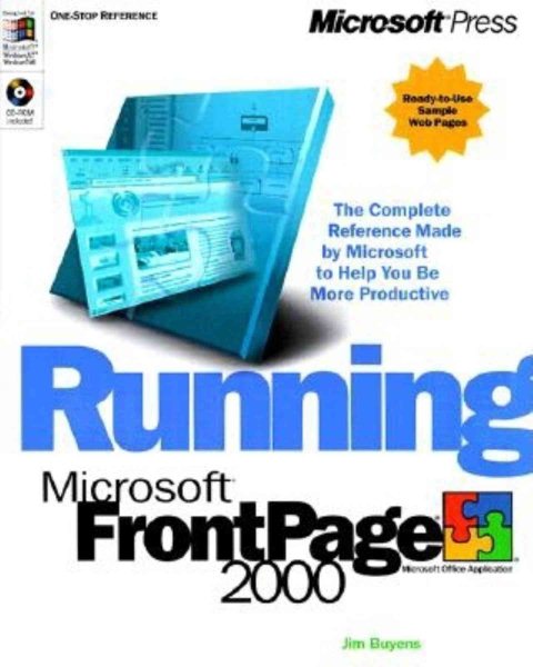 Running Microsoft FrontPage 2000 cover