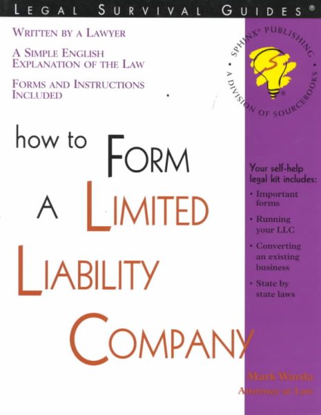 How to Form a Limited Liability Company: With Forms cover