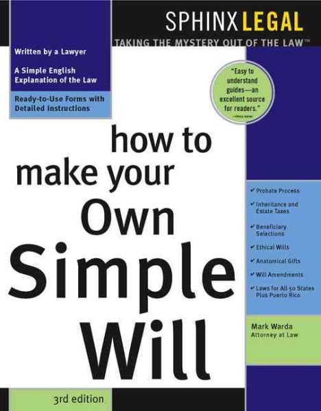 How to Make Your Own Simple Will cover