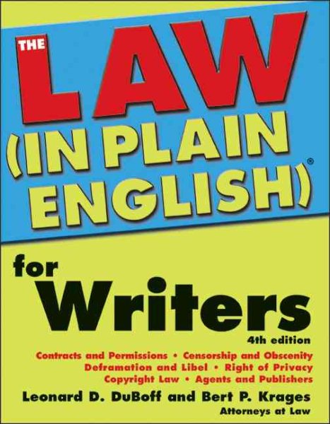 Law In Plain English for Writers (In Plain English)