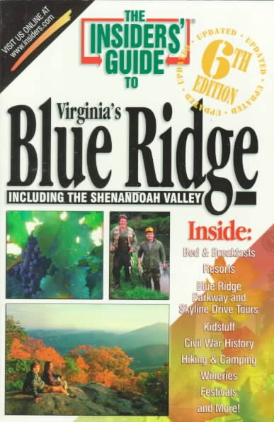 The Insiders' Guide to Virginia's Blue Ridge (6th ed) cover