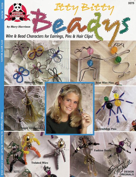 Itty Bitty Beadys: Wire & Bead Characters for Earrings, Pins & Hair Clips (Design Originals) cover