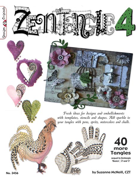 Zentangle 4: 40 More Tangles (Design Originals) Techniques for Using Color in Your Zentangle Drawings to Decorate Scrapbooks, Gifts, Greeting Cards, Journals, and More cover