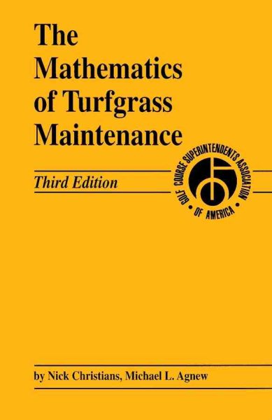 The Mathematics of Turfgrass Maintenance, 3rd Edition cover