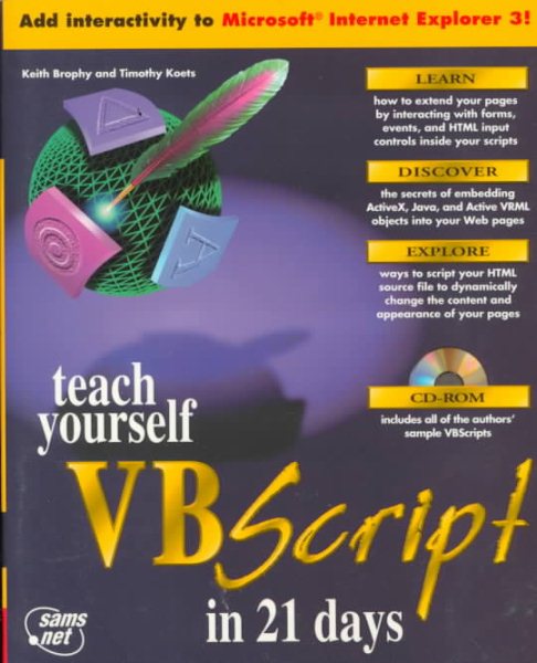 Teach Yourself Vbscript in 21 Days (Teach Yourself (Teach Yourself)) cover