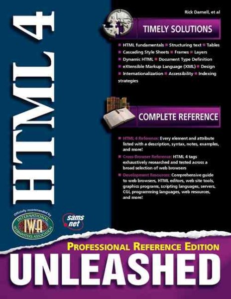 HTML 4 Unleashed, Professional Reference Edition (2nd Edition) cover