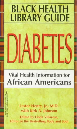 Black Health Library Guide: Diabetes: Vital Health Information for African Americans cover
