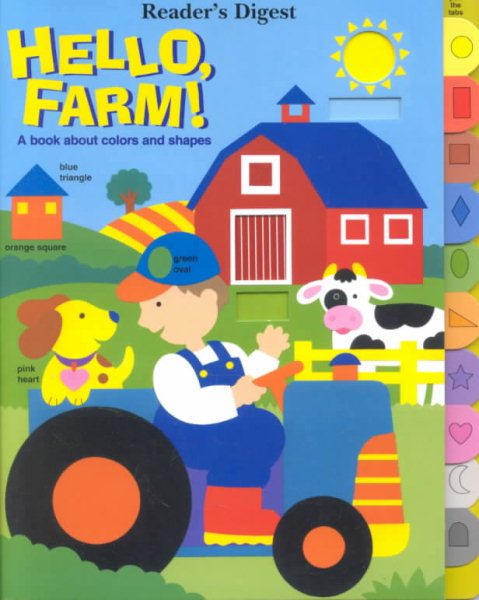 Hello, Farm!: A Book About Colors and Shapes (Sliding Tabs) cover