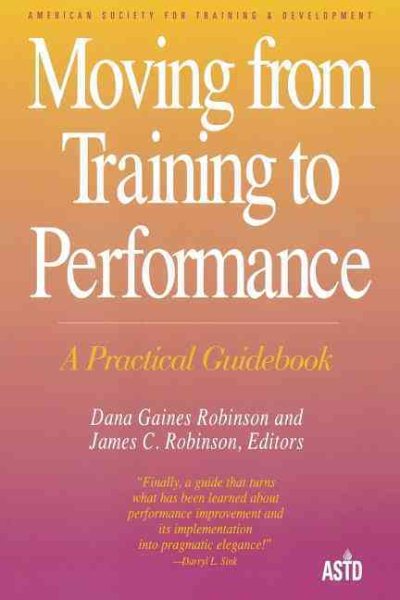 Moving from Training to Performance, A Practical Guidebook cover