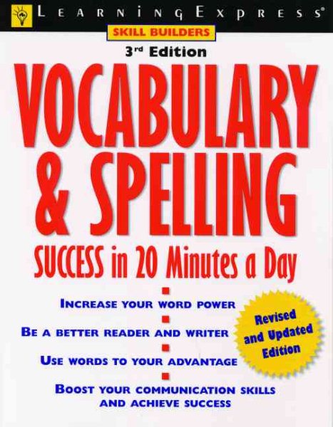 Vocabulary & Spelling Success in 20 Minutes a Day (Skill Builders) cover