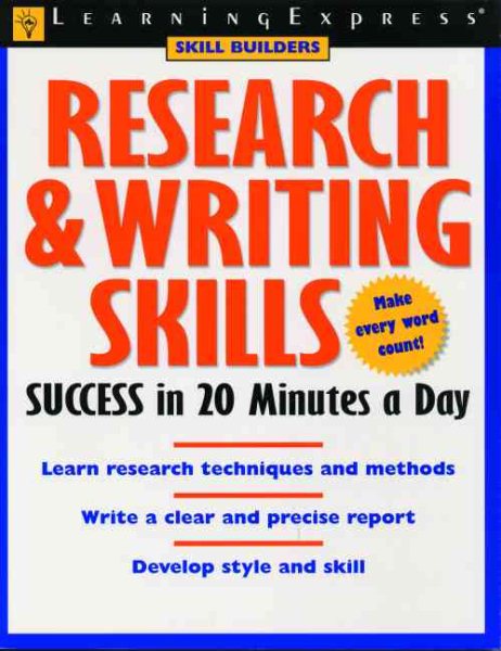 Research & Writing Skills Success in 20 Minutes a Day cover