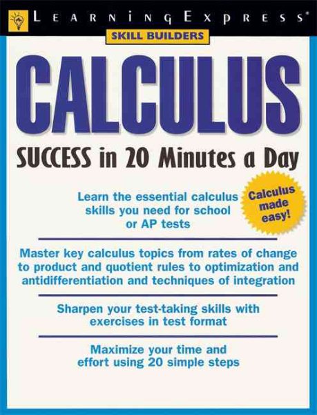 Calculus Success in 20 Minutes a Day cover