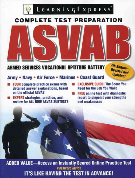 ASVAB: Armed Services Vocational Aptitude Battery (Armed Services Vocational Aptitude Battery (ASVAB)) cover