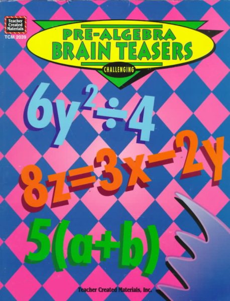 Pre-Algebra Brain Teasers cover