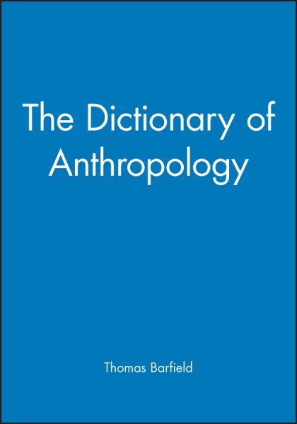 The Dictionary of Anthropology cover