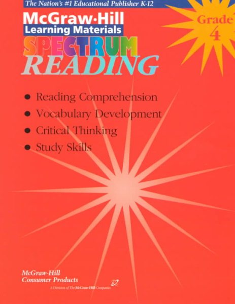 Spectrum Reading: Grade 4 (McGraw-Hill Learning Materials Spectrum) cover