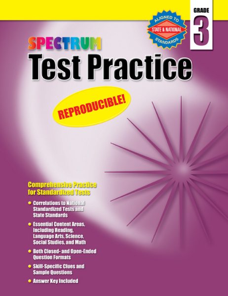 Spectrum Test Practice, Grade 3