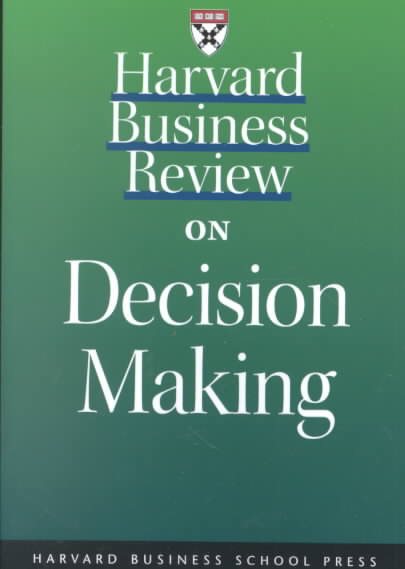 Harvard Business Review on Decision Making cover