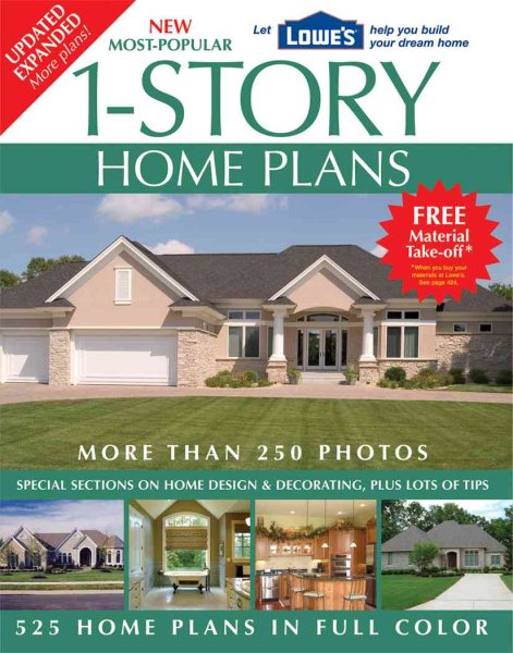 New Most-Popular 1-Story Home Plans (Lowe's) cover