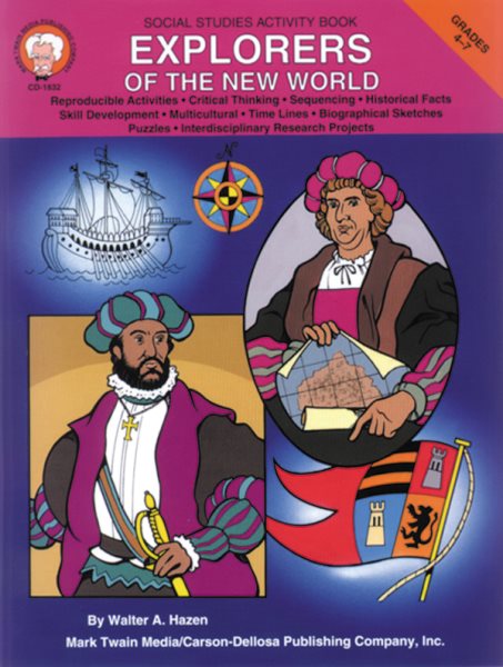 Mark Twain - Explorers of the New World, Grades 4 - 7 cover