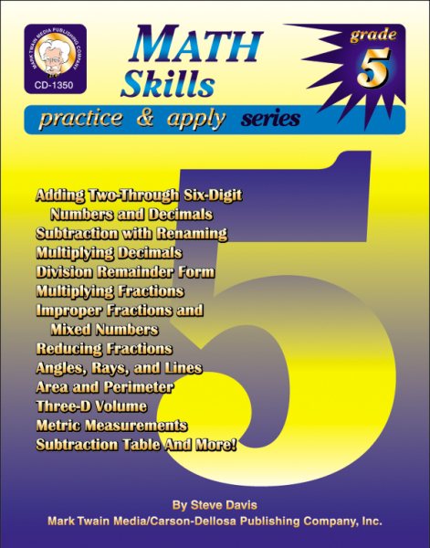 Math Skills, Grade 5 (Practice & Apply) cover