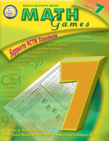 Math Games, Grade 7 cover