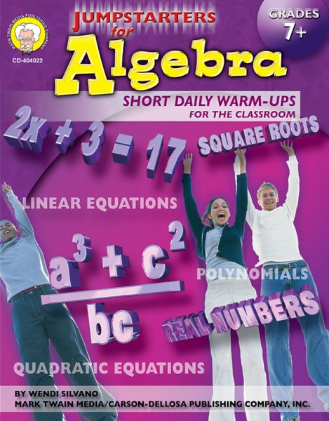 Jumpstarters for Algebra, Grades 7 - 8 cover