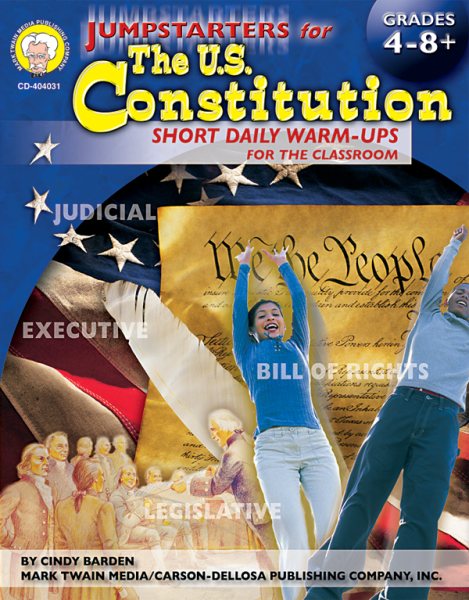 Mark Twain - Jumpstarters for the U.S. Constitution, Grades 4 - 8 cover