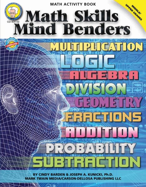 Mark Twain - Math Skills Mind Benders, Grades 6 - 12 cover