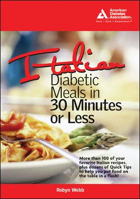 Italian Diabetic Meals in 30 Minutes or Less! cover