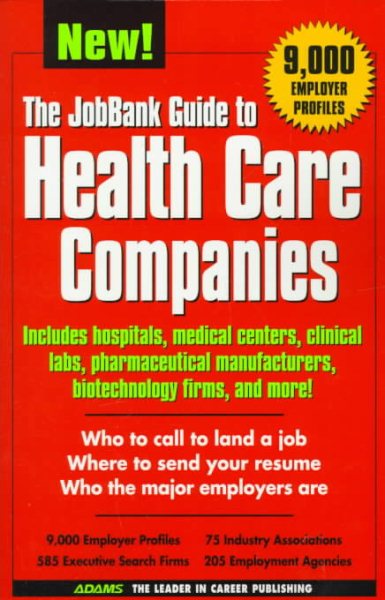 The Jobbank Guide to Health Care Companies cover