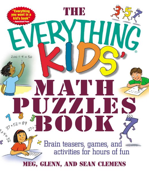 The Everything Kids' Math Puzzles Book: Brain Teasers, Games, and Activities for Hours of Fun cover