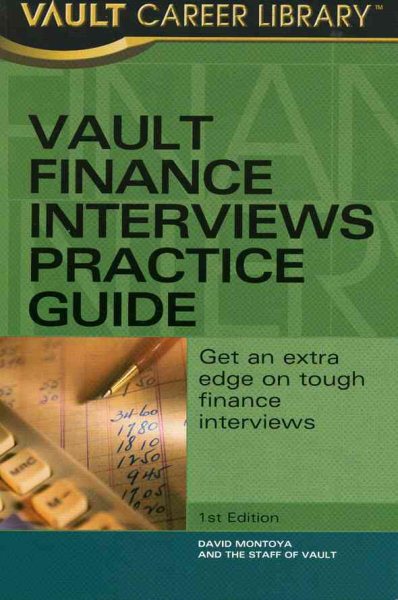 Vault Finance Interviews Practice Guide cover