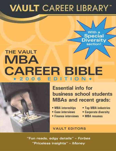The MBA Career Bible (Vault MBA Career Bible) cover