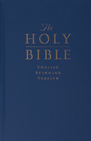The Holy Bible: English Standard Version (Pew and Worship Bible, Navy Blue) cover