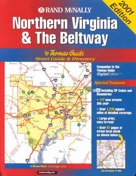 Thomas Guide 2001 Northern Virginia and the Beltway: Street Guide and Directory cover