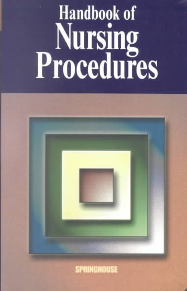 Handbook of Nursing Procedures cover